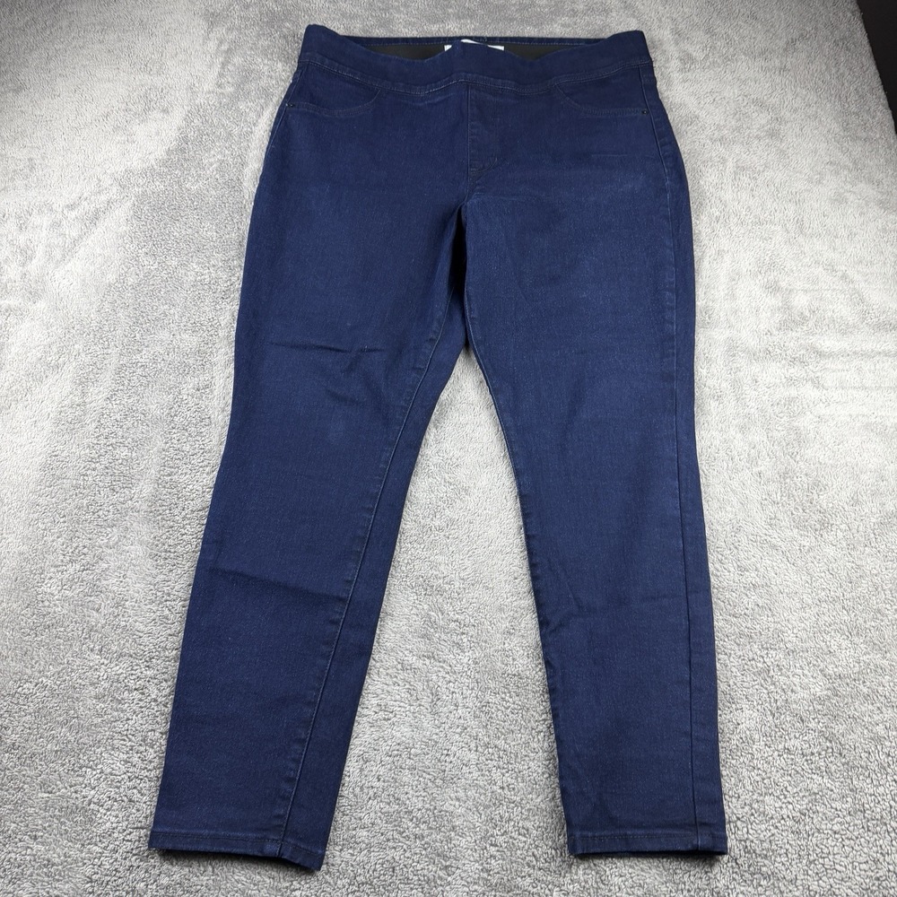 Old Navy Super Skinny Jeans Womens 14 Short Blue High Rise Stretch